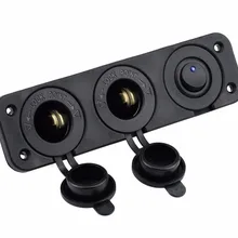 3-автомобильный прикуриватель 12 V адаптер питания три отверстия Панель для автомобиля морской лодки Rv Аккумулятор для грузовика коробки и многое другое