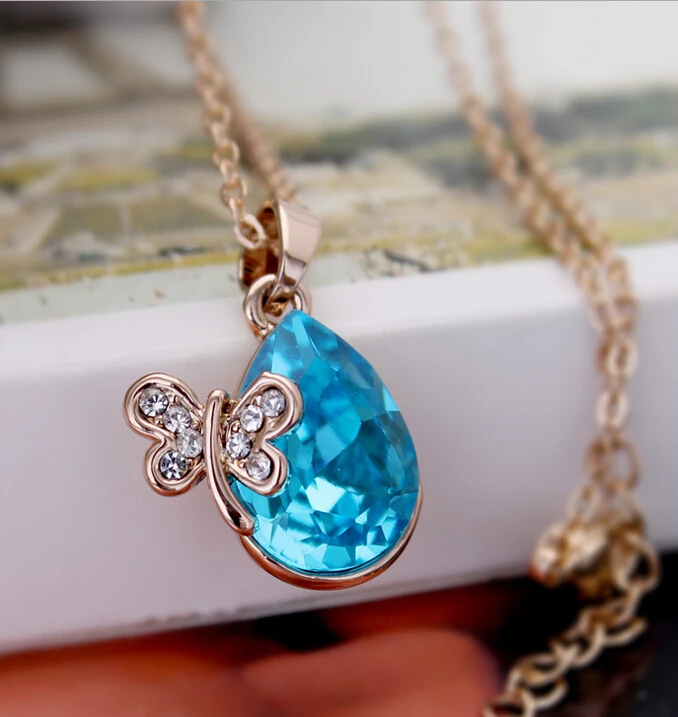 

Austria Crystal Promotion Luxurious Sparking Rhinestone Dragonfly Pendant Necklace N2500