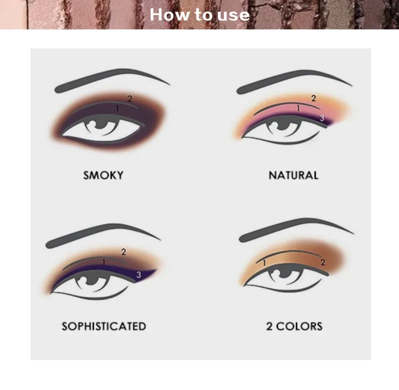 MRC Mixed Color Baking Eye Shadow Powder Palette in Shimmer Metallic Eyeshadow Palette (4)