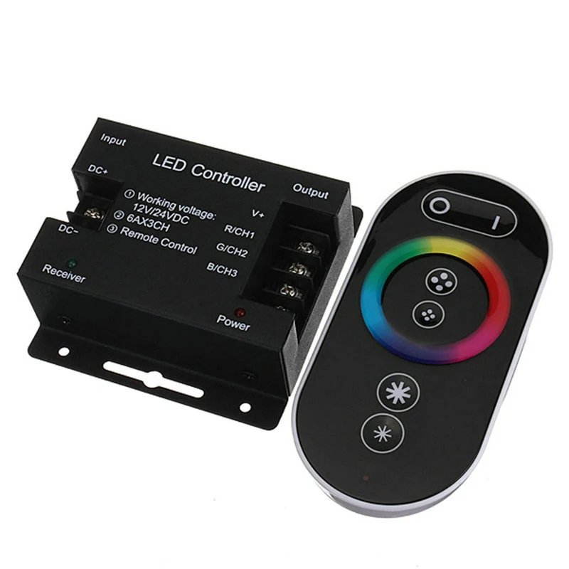 12V Touch Dimmable Remote Wireless RF Controller For Led RGB Strip ...