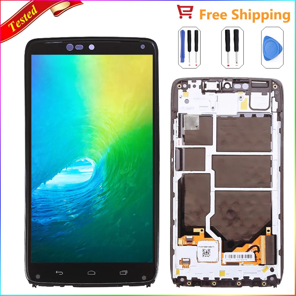 

5.2" For Motorola Moto Droid Turbo XT1254 XT1225 LCD Display Touch Screen Digitizer+Frame For Motorola Droid Turbo XT125 lcd