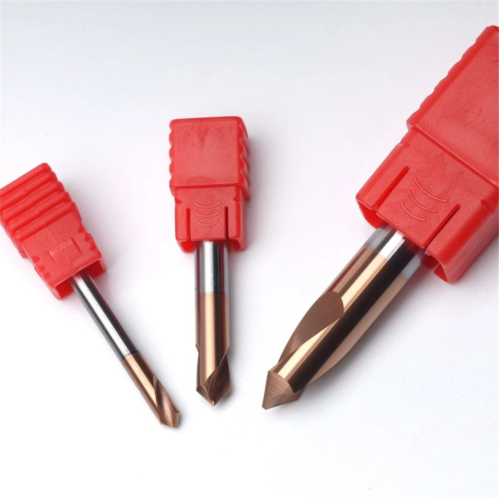

1PC HRC55 3MM 4MM 5MM 6MM 8MM 10MM 90 Degree Spot Drill Bit for Machining Hole Drill Chamfering Tools Tungsten Carbide Steel