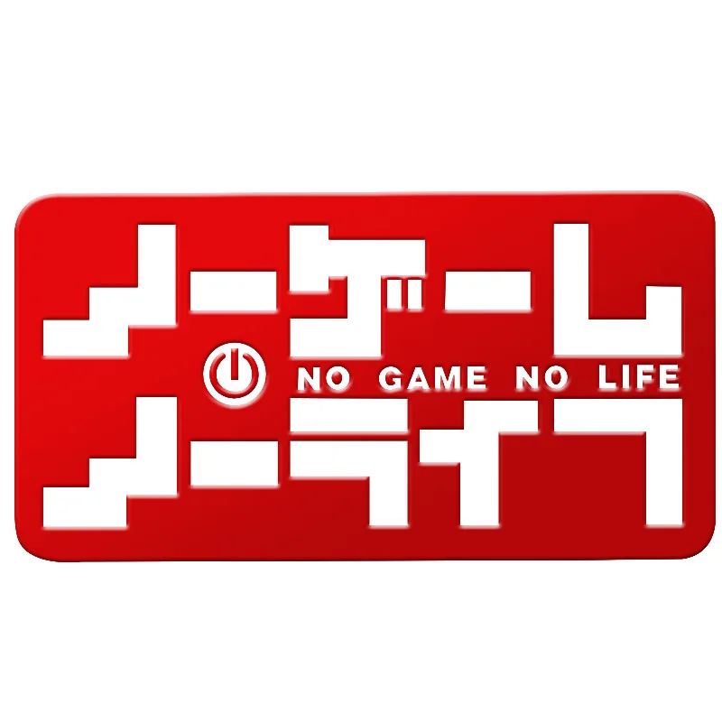 

NO GAME NO LIFE Anime Sticker Luxury Mobile Phone Laptop Sticker Car Motorcycle Decal DIY 3D Metal Stickers