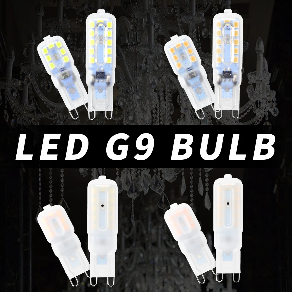 

G9 LED Lamp 3W 5W Corn Bulb 2835 SMD LED Halogen Lamp Mini Corn Light 220V Lampada 14 22leds Light Bulb For Home Chandelier 230V