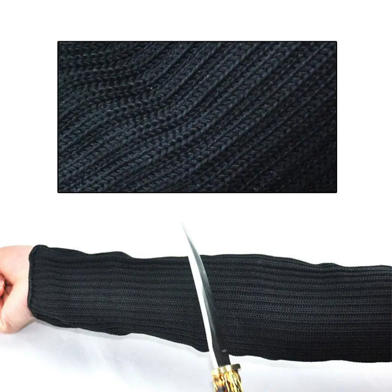 A Pair 2pcs Protect Outdoor Gear Stainless Steel Wire Arm Sleeves Anti-cutting Anti-wear Armband Work Safety Wrist Camping Tool |