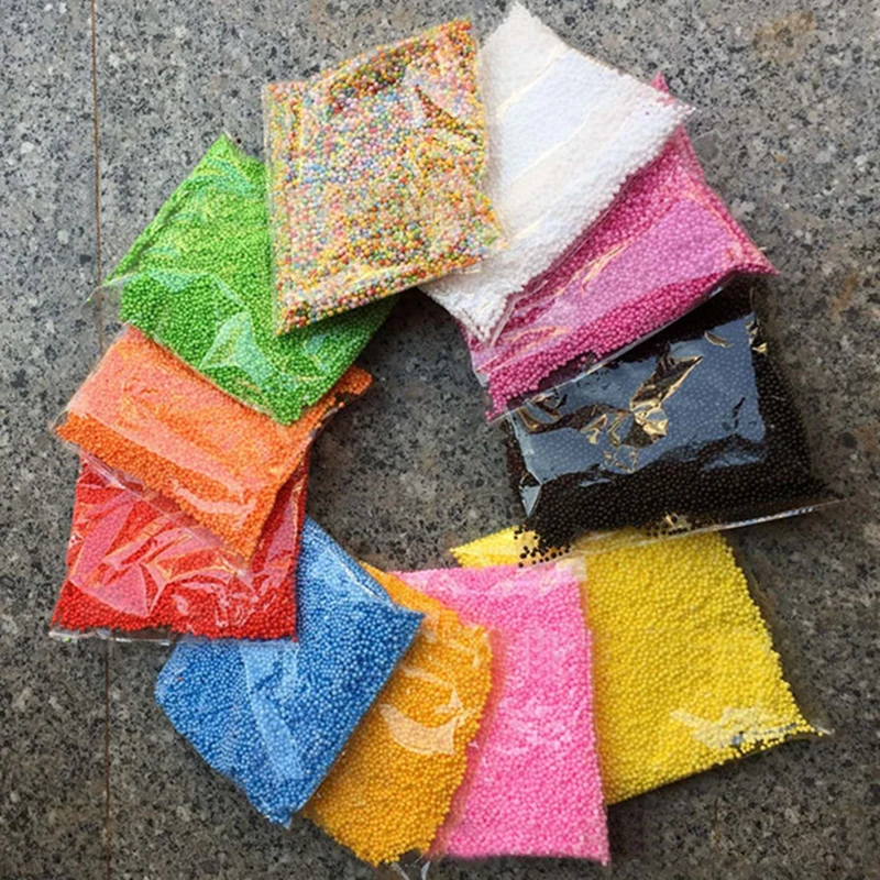 

Hot Sale Assorted Colors Polystyrene Styrofoam Filler Foam Mini Beads Balls Crafts Home Party Wedding Decoration