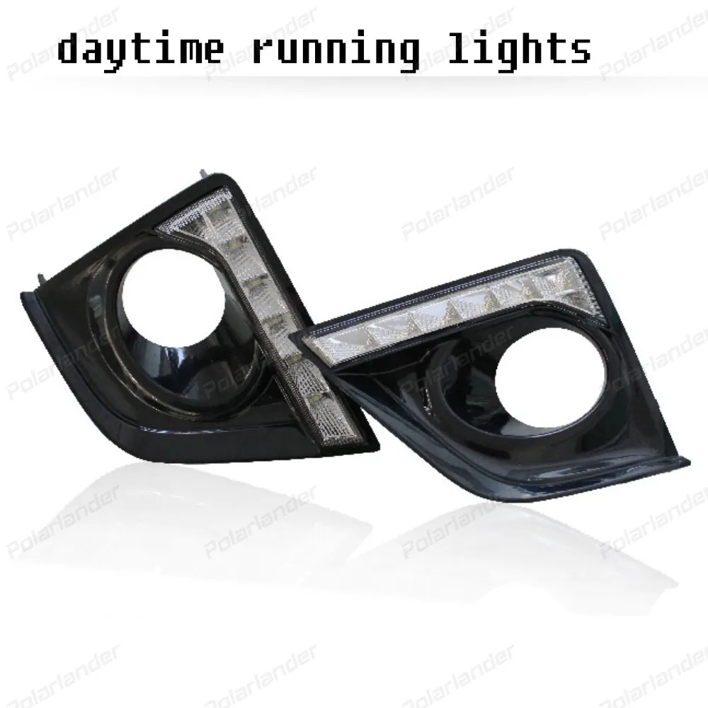 

1 set car styling for T/oyota C/orolla Altis 2014-2015  DRL Fog lamps LED daytime running lights  drl led