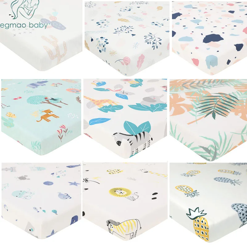 100% Cotton Lovely Pattern Newborn Bebe Bed Crib Sheet Mattress Cover Protector for Baby Woven Paddy Fitted Sheets(130*70 CM) 100% Cotton Lovely Pattern Newborn Bebe Bed Crib Sheet Mattress Cover Protector for Baby Woven Paddy Fitted Sheets(130*70 CM)