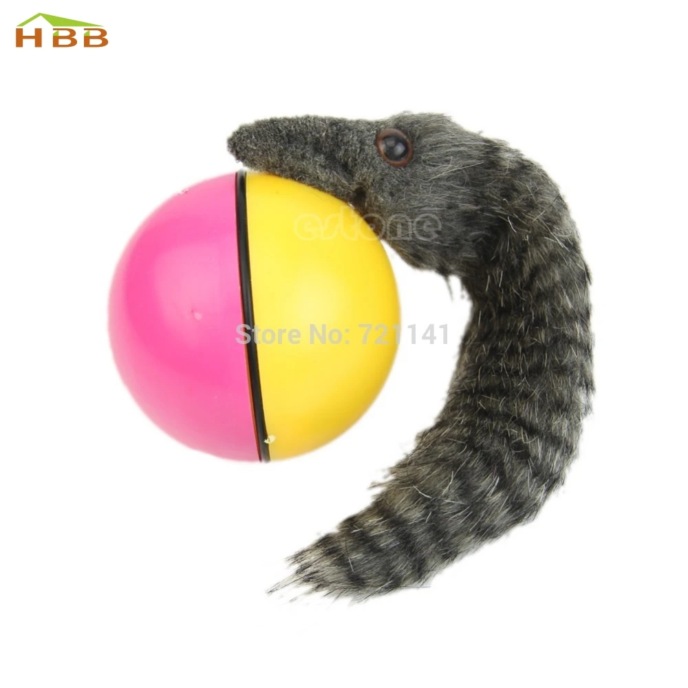 Beaver Weasel Rolling Motor Ball Pet Cat Dog Kids Chaser прыжки Веселые движущиеся игрушки# XY