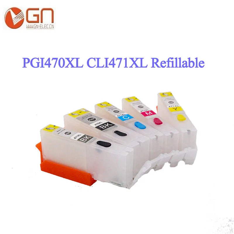 GN 25 штук PGI470 CLI471 пустой многоразовый картридж для Canon PGI 470XL CLI 471XL для принтера Canon PIXMA MG5740/MG6840