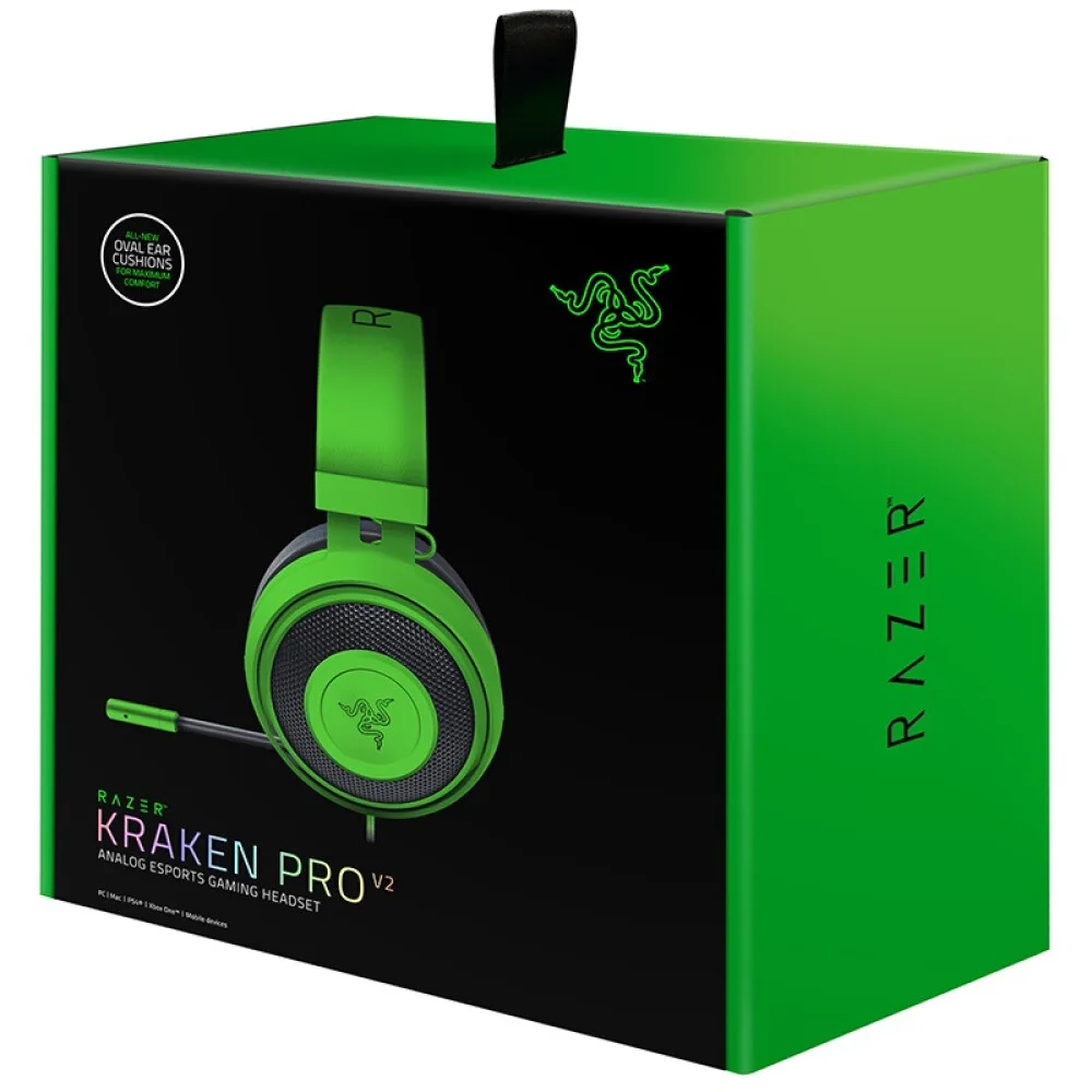 de España] Razer Kraken Pro V2 analógicos auriculares Gaming Headset completamente retráctil con Mic del oído para PC Xbox One| kraken kraken prorazer kraken - AliExpress