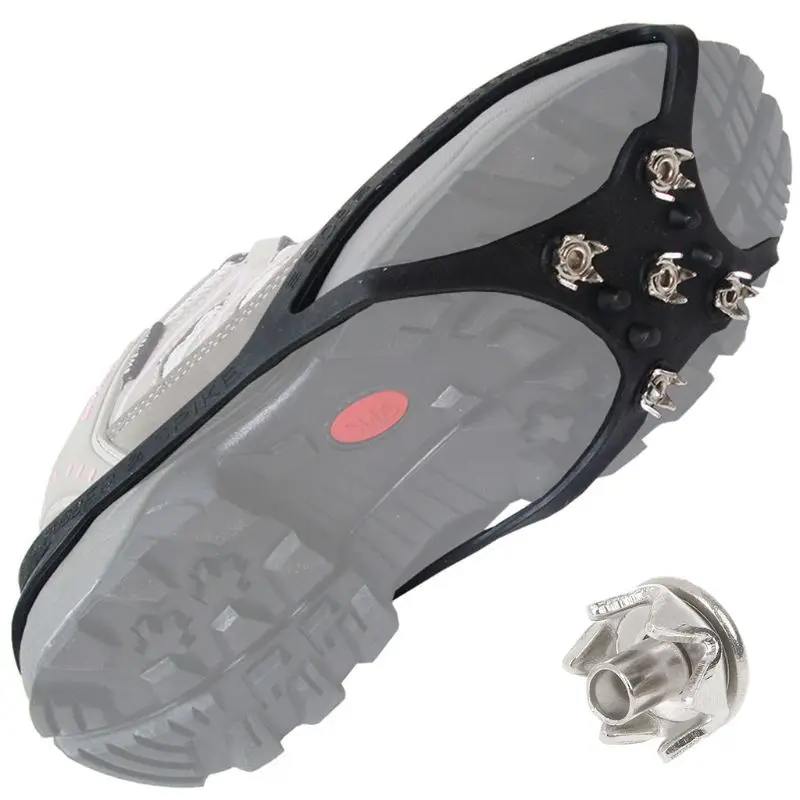 

Anti Slip Ice Snow Grip Nails Hiking Ground Grippers Mountaineering Shoes Spikes