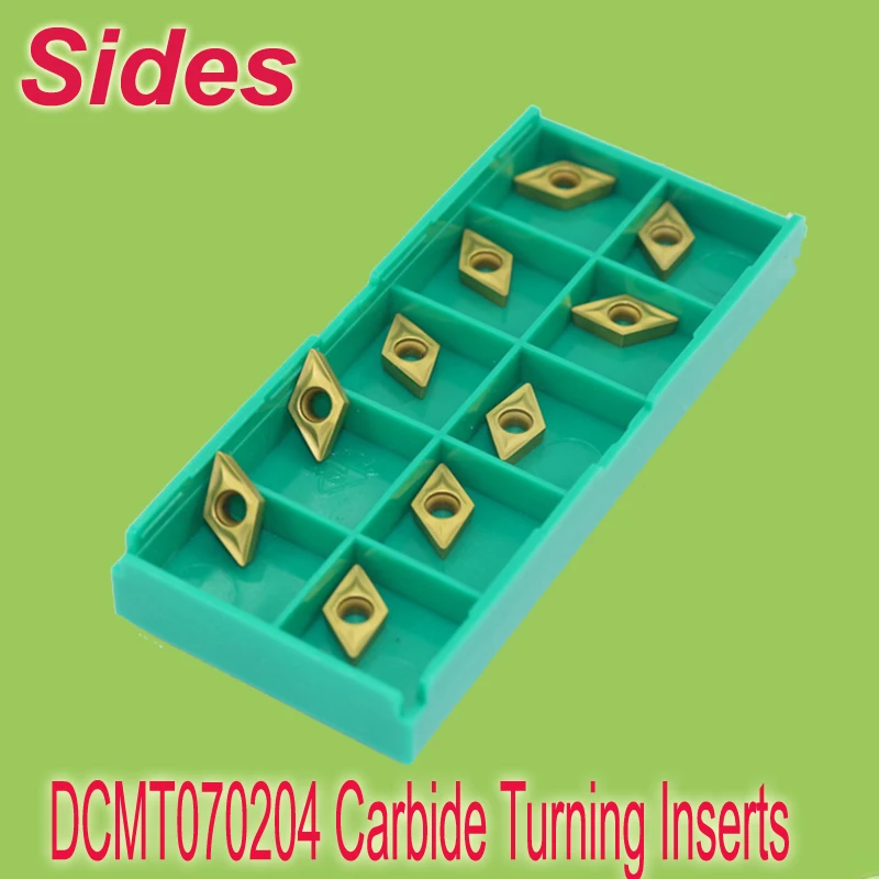 

Free Shiping 10x DCMT070204 No Caoted Lathe Inserts Cutter Carbide Alloy for Lathe Holder SDJCR