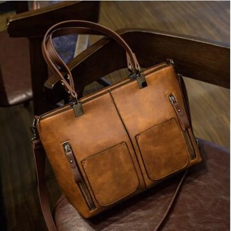 

PU Leather Women Shoulder Bag Female Causal Totes for Daily Shopping Handbag