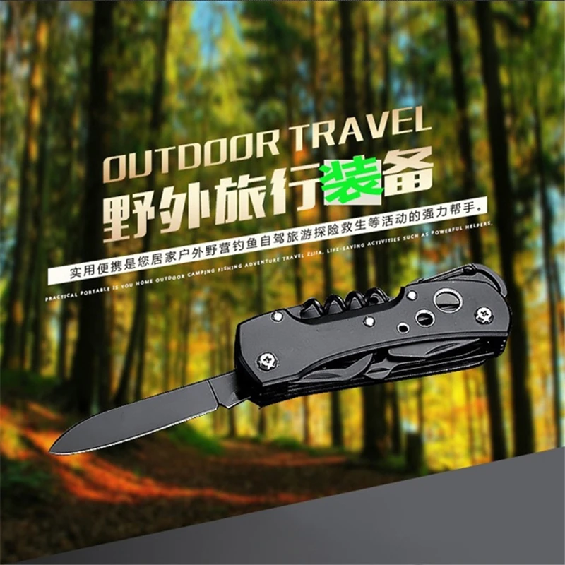 

Stainless Steel Multi Functional Knife Folding Surviva Knife Multi Tool Outdoor Camping Hunting Military Knife