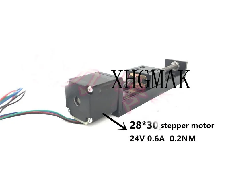 

Micro-slide CNC ST 28 motor Ballscrew Sliding Table effective stroke 100mm Guide Rail XYZ axis Linear motionr