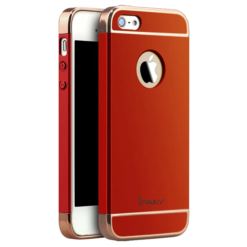 

iPaky For Apple iPhone SE Case Matte Fundas 3in1 Hard Back Cover Creative Housing For iPhone 5s 5 Phone Cases