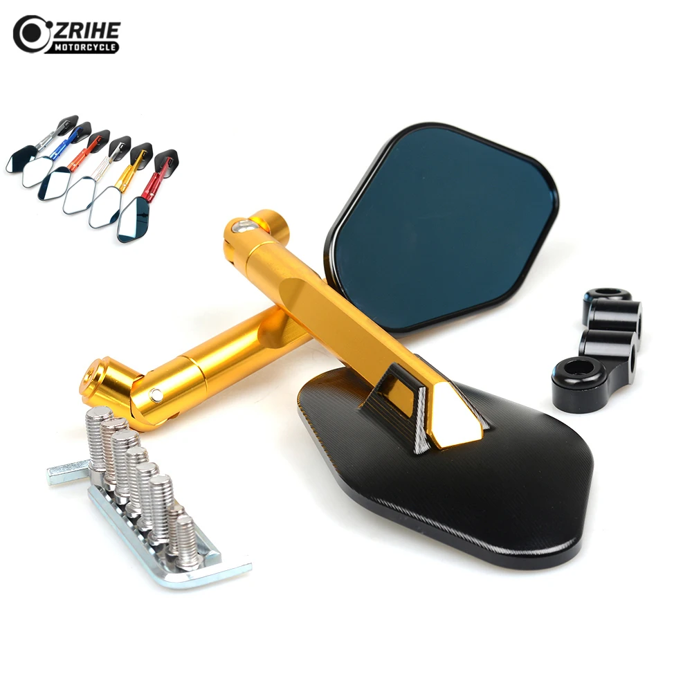Motorcycle Glass Rearview View  Mirrors Rear Side Mirror for honda CB190 CB400 CBR600 CCF5 CBR250R CBR900RR SUZUKI GSXR1000 K9