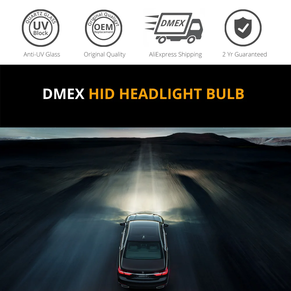 DMEX 1 пара OEM Обычная 35 Вт D2R ксеноновая HID лампа 4300K 4500K 5000K 5500K 6000K 8000K для