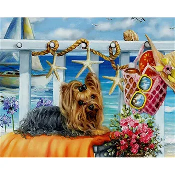 

YIKEE Dog Diamond Painting Kits 5D DIY Diamond Embroidery 5d diamond painting full animals k847