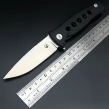 Neu messer taktische überleben edc messer d2 klinge g10 titanium griff kugellager im freien taschenmesser