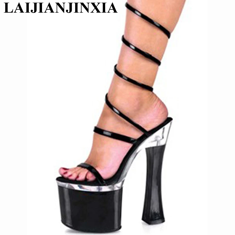 Buy LAIJIANJINXIA 18CM Sexy Pole Dancing Shoes High Heels Shoes Platform