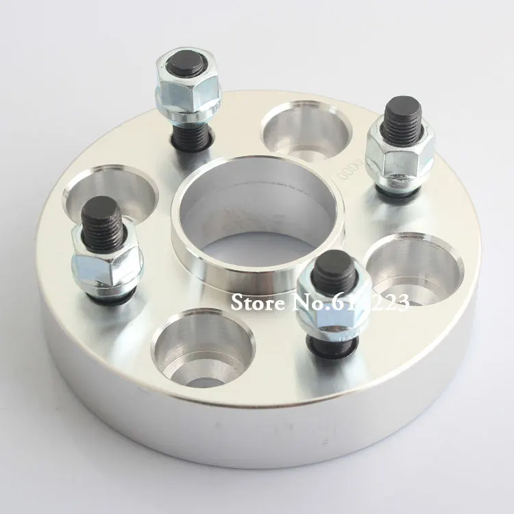 2x 1inch 56.1,4x100 Hub Centric Spacers Wheels Spacer with Studs kit