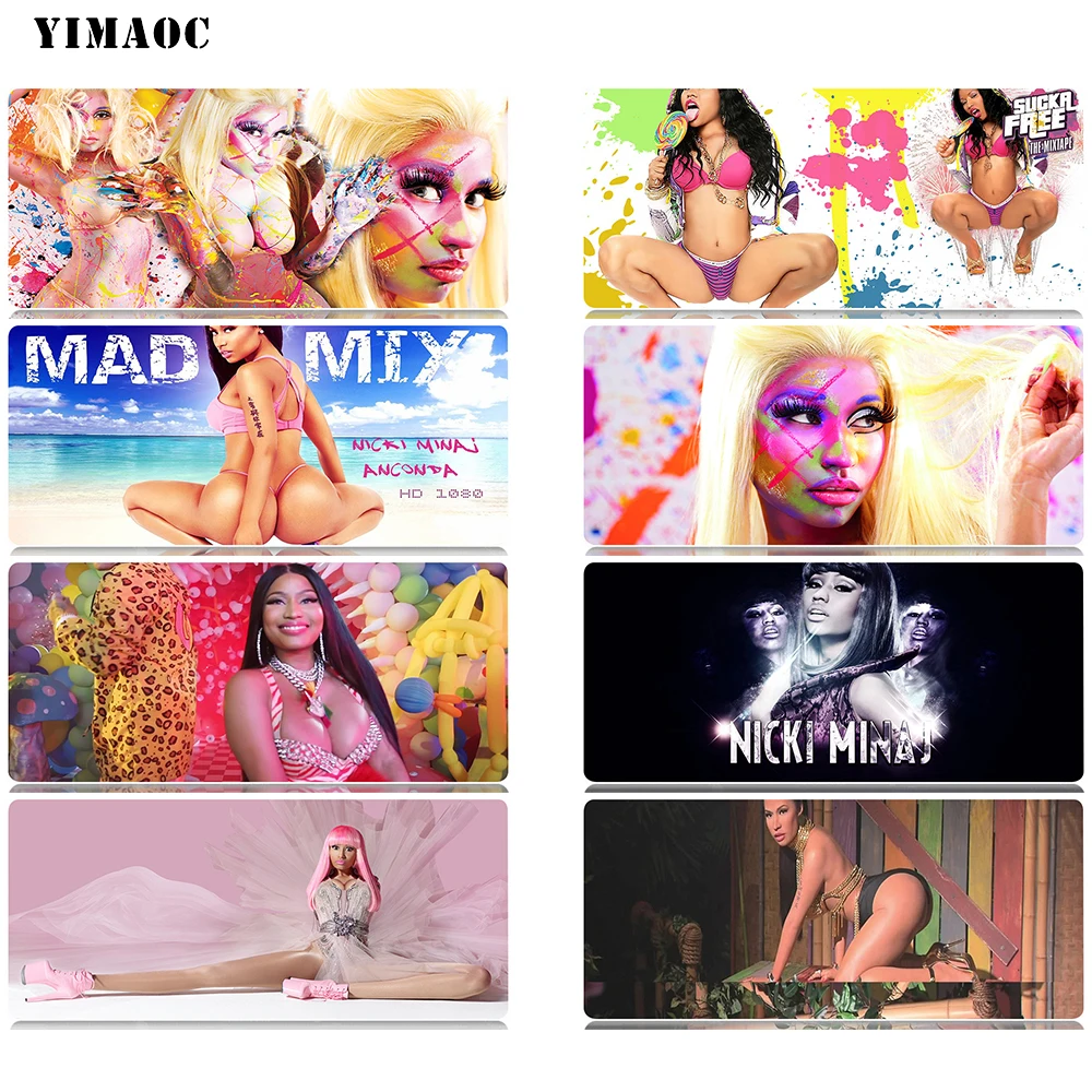 

YIMAOC Nicki Minaj Mouse Pad 30x80 cm Computer Mousepad Anti-slip Natural Rubber Gaming Mouse Mat