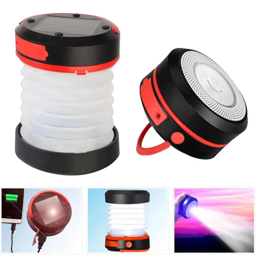 Multifunction Retractable Outdoor Camping Light LED Flashlight Mini