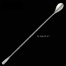 Нержавеющая стальной Резьбовой стержень ложка палочка кофе с длинной ручкой ложки практичная кухонная посуда кухонные инструменты