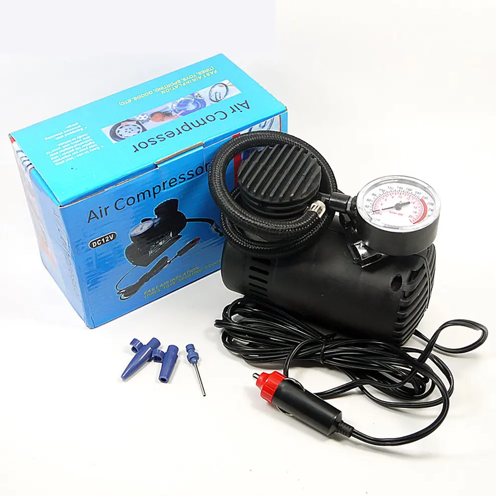 

12v Miniature Locomotive Air Pump Vehicle Tire Air Compressor Portable Vehicle Electric Small Air Pump