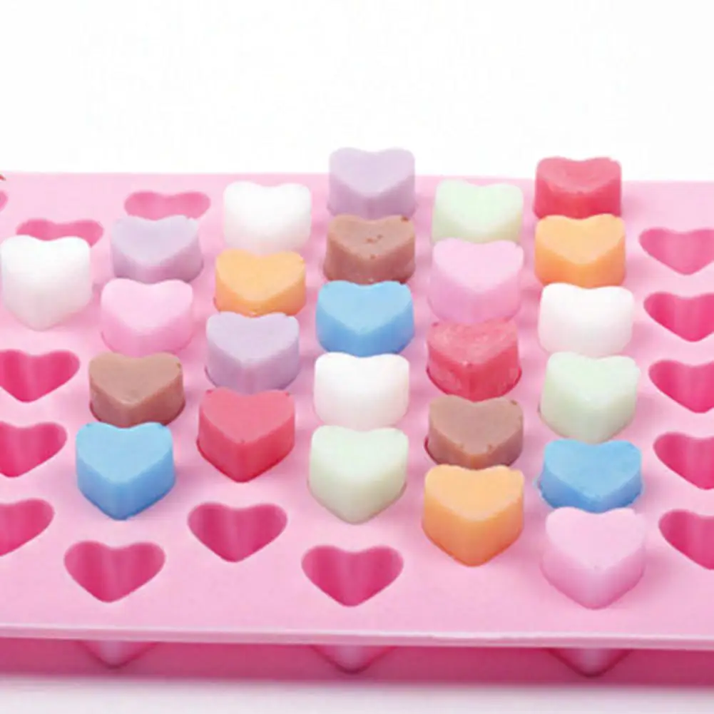 Форма сердца силиконовые формы для шоколада клейкий помадка форма для желе, пудинга формы для выпечки инструменты для выпечки торта украшения