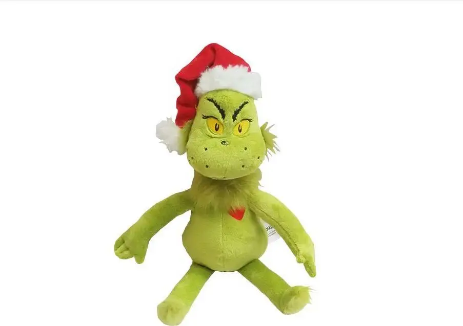 15 High quality origin Dr Seuss How the Grinch Stole Christmas with Santa Hat Plush Xmas