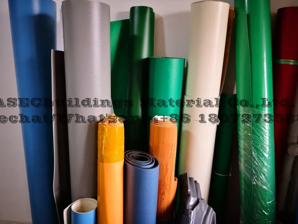 Commercial PVC Resilient Vinyl Flooring Sheet in Rolls for Healthcare Hospital University School Office Warehouse