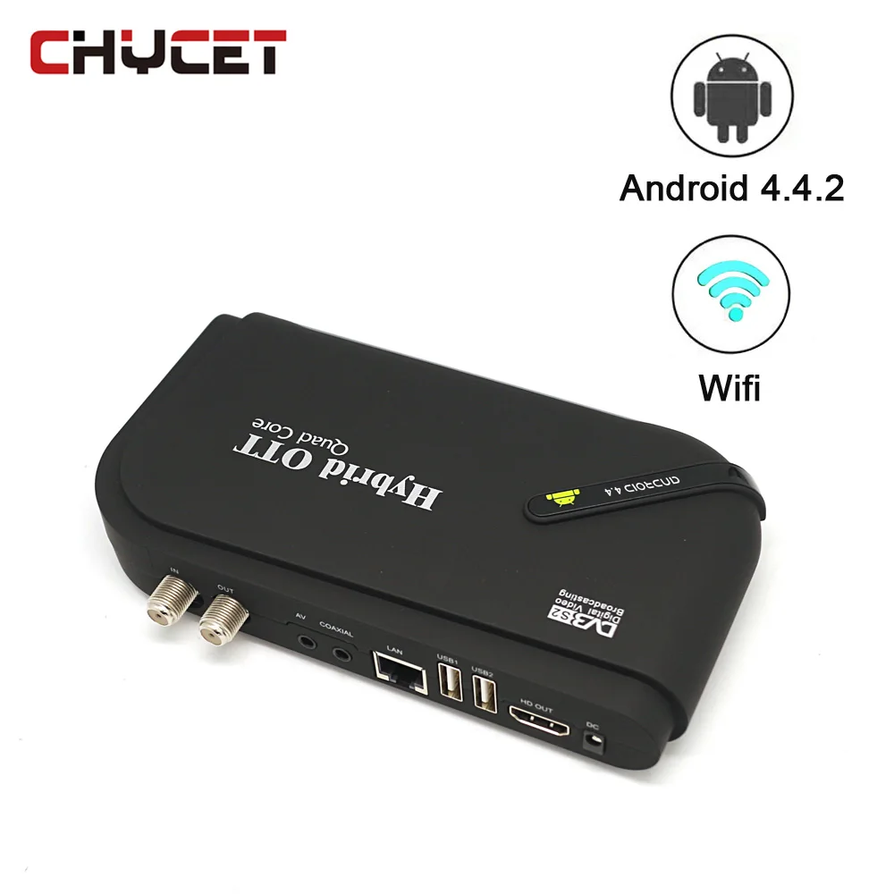 

DVB-S2 Satellite Receiver Amlogic S805 Quad Core 1GB 8GB Smart Android TV Box Wifi BT Andriod&DVB S2 Two-in-one TV Receiver box