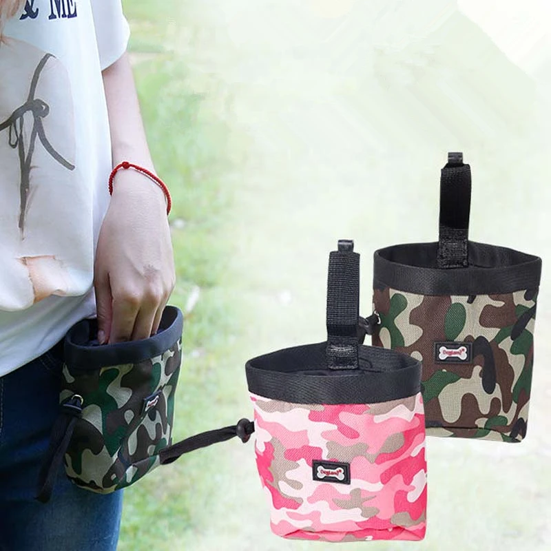 

Pet dog training bag treat Feed Pocket Pouch Puppy Snack Reward waterproof nylon Waist Bag for dogs german shepherd mascotas #FS