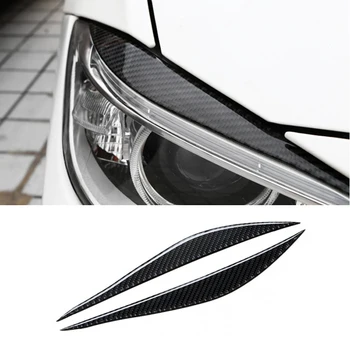 

Carbon Fiber Car Headlights Eyebrows Eyelids Trim Strips for BMW F30 320i 325i 316i Front Headlamp Eyebrows 3 series accessories