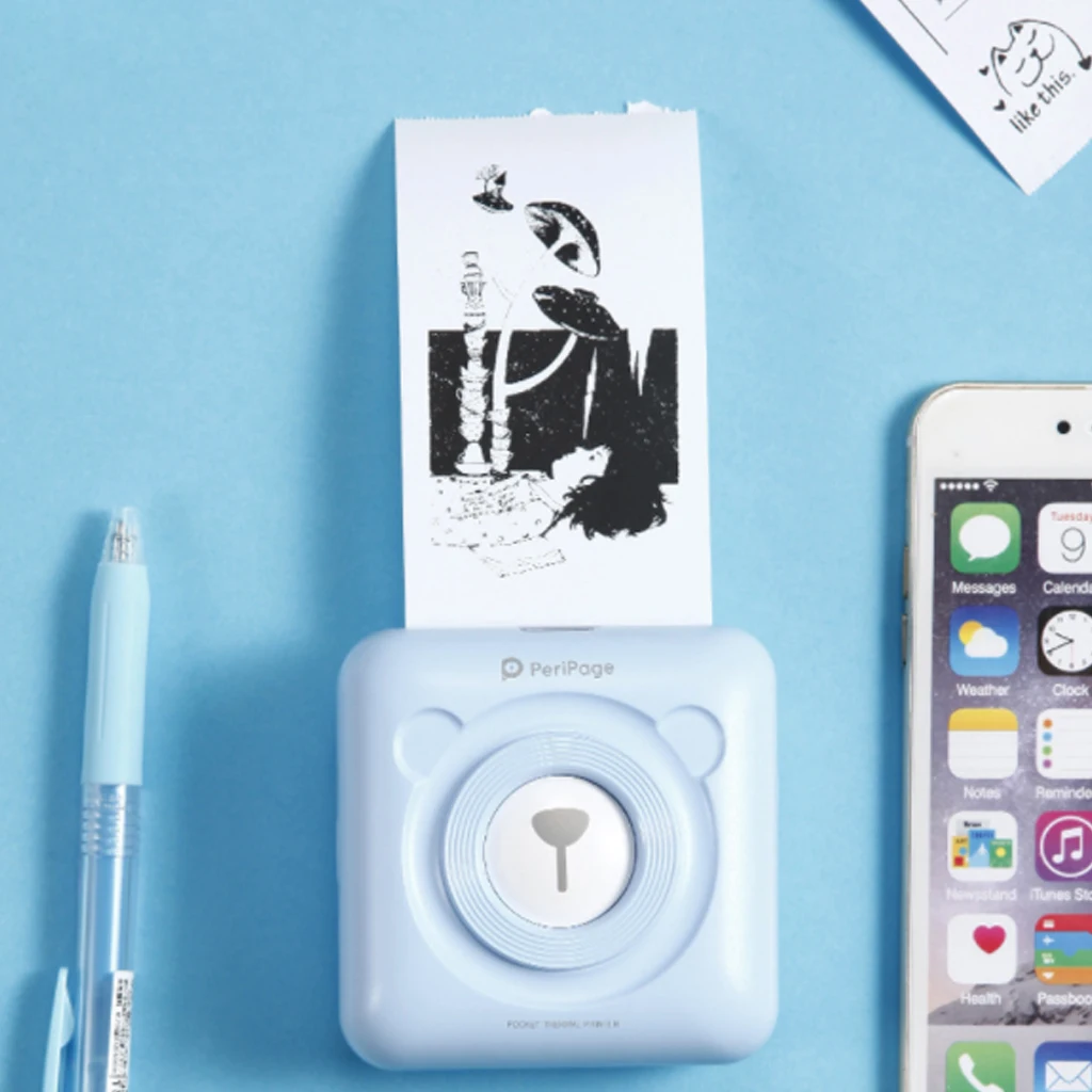 PeriPage A6 Портативный термопринтер Bluetooth мини фотографии принтер для мобильного телефона Android iOS Телефон 58 мм карманная машина
