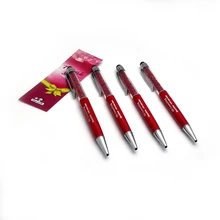 500 шт/партия товары по выгодной цене экран сенсорный бриллиант ручка письмо свободно ваш логотип настроить лазерная ручка с гравировкой школьные принадлежности