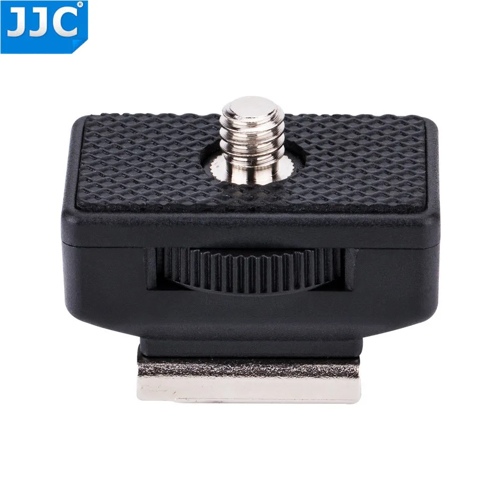 JJC MSA-9 Shoe Adapter For Auxiliary Flash Tripod Light 1/4"-20 Threaded Stud To Female Hotshoe Adapter