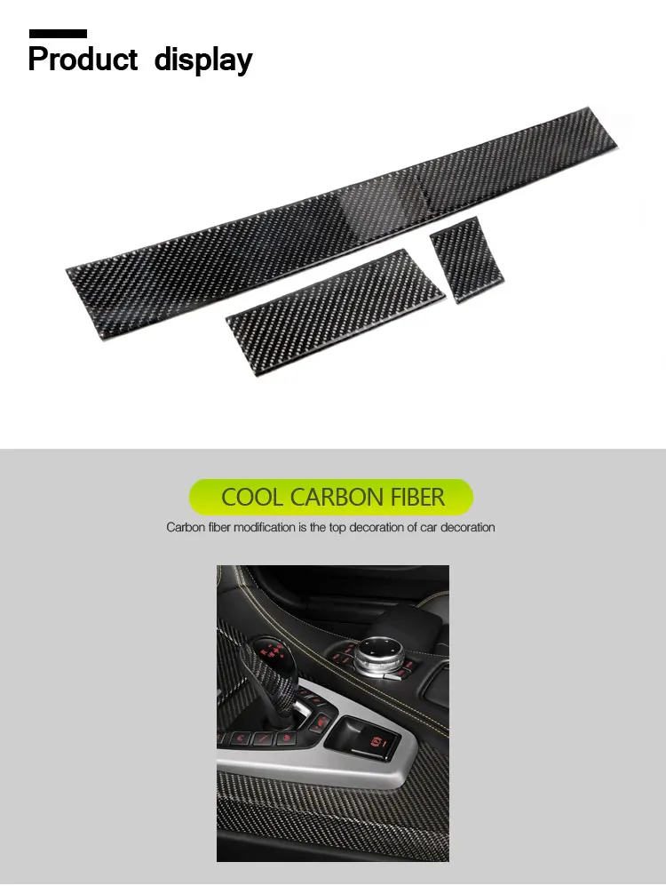 Для BMW E60 углеродного волокна интерьер украшения для приборной панели автомобиля полосы авто-Стайлинг Стикеры 2005 2006 20082007 2009 2010 аксессуары