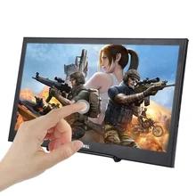 15.6 Inch touchscreen Portable Monitor,HD 1920×1080 IPS LCD/LED Display, HDMI/USB Interface,Speakers Gaming Monitor,Metal Shell