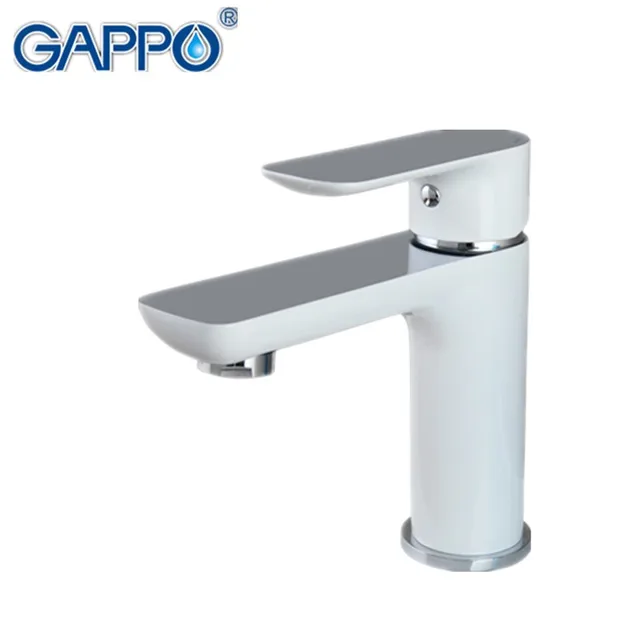 $US $52.00  GAPPO new white brass bathroom basin faucet hot and cold water faucets mixer sink tap bath washbasi