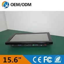 15.6 inch industrial computer touch screen resolution 1366×768 all in one PC with Intel D525 1.8GHz tablet PC