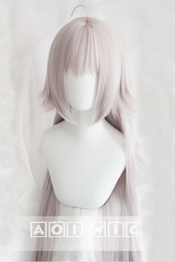 

Fate/Grand Orde FGO Jeanne d Arc alter Joan of Arc Silver Pink Purple Heat Resistant Cosplay hairwear