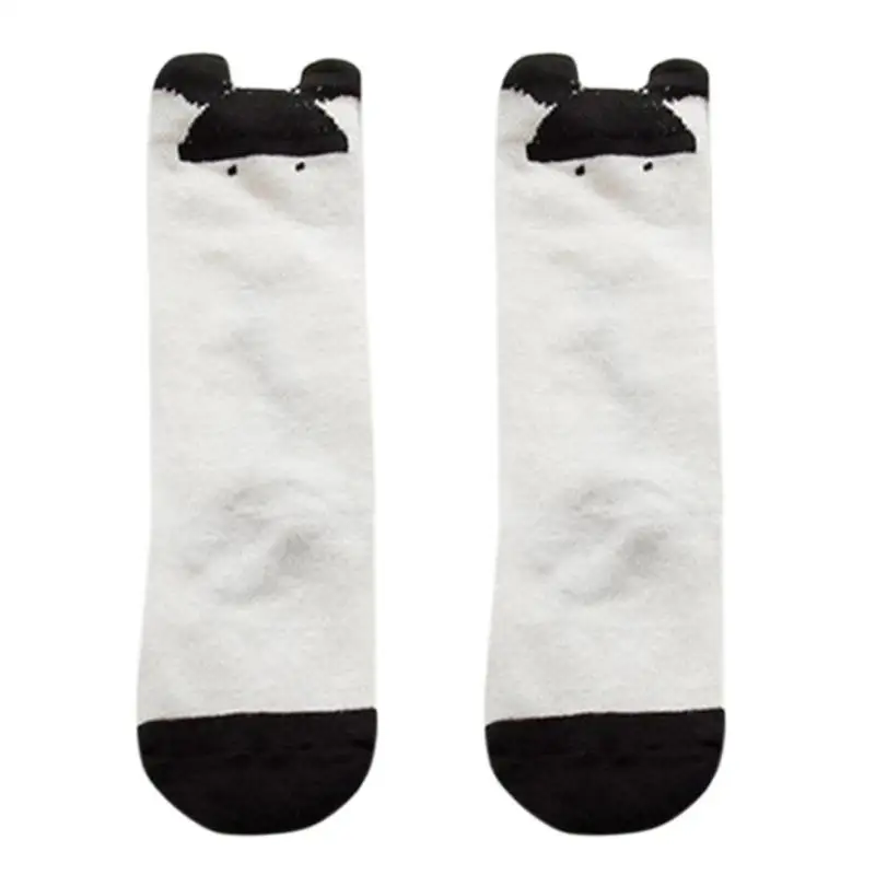 Cute Baby Socks Cartoon Cat Paw Print Feet Wear Soft Cotton Newborn Baby Warm Socks leg cover Kids Infants guard Footwear - Цвет: 1