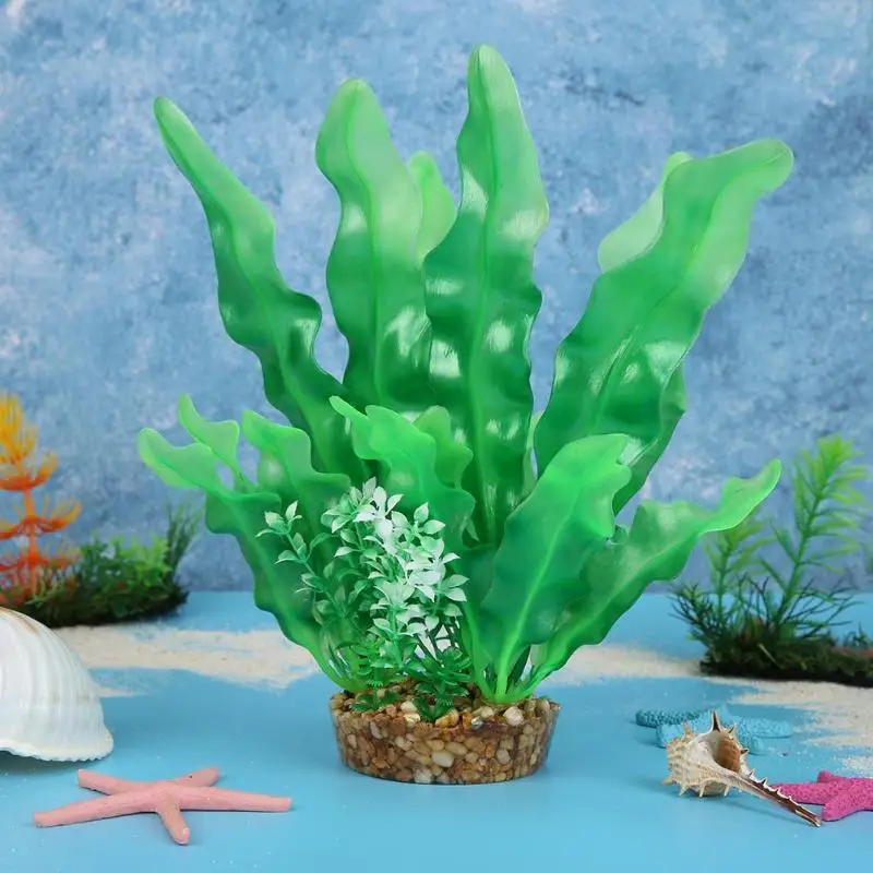 Моделирование подводные растения поддельные ламинат водная Трава Аквариум Украшение