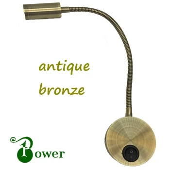 البرونزية 2 واط 24 فولت 12 فولت القافلة السرير بقيادة مصباح