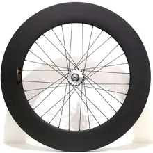 Велоза Спринт 80 трек велосипед углеродная колесная, фиксированная передача полный Карбон 88 мм клинчер Углеродные, для колес 700C фиксированная велосипедная пара колес