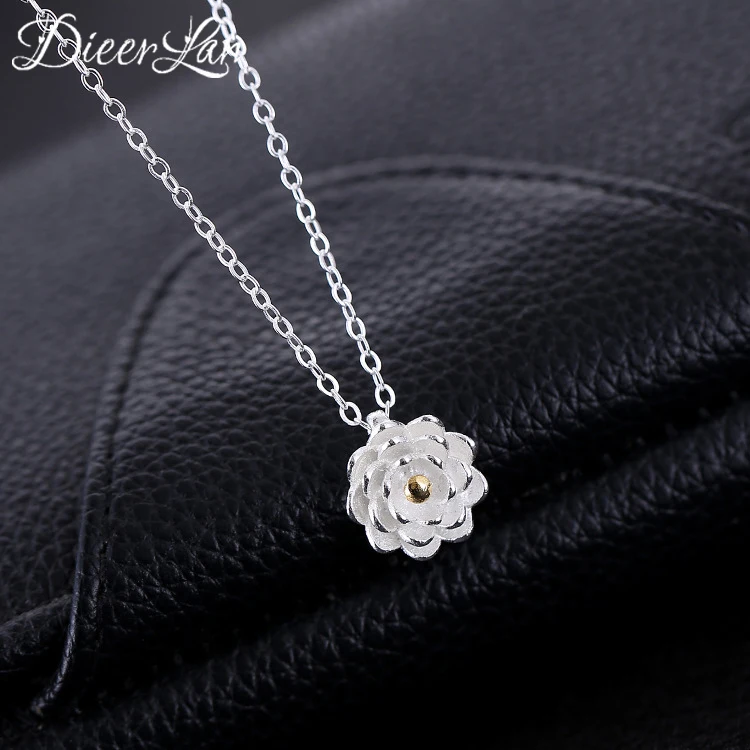 

2017 New Arrivals 925 Sterling Silver Flowers Necklaces Pendant For Women Fashion sterling-silver-jewelry